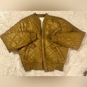 OFFLINE By Aerie Sherpa Lined Puffer Bomber Jacket